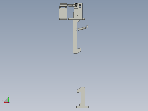 安全挂钩机构装配体后视缩略图