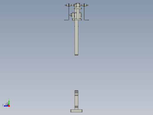 安全挂钩机构装配体右视缩略图
