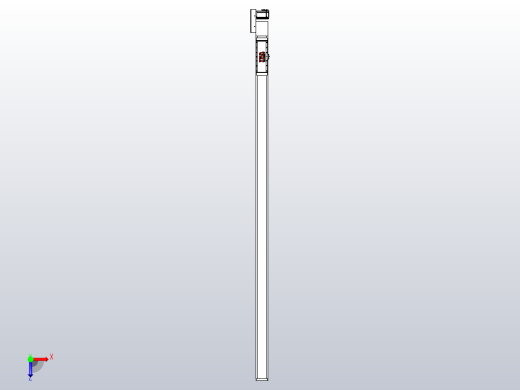 伺服电机集成皮带传动直线执行器TPA-OCB-120-224-L2850-MR-P75-N3俯视缩略图