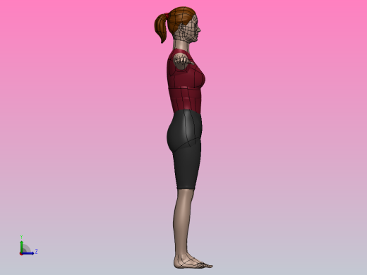 Female 3D model左视缩略图