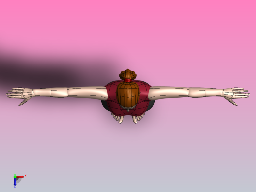 Female 3D model俯视缩略图