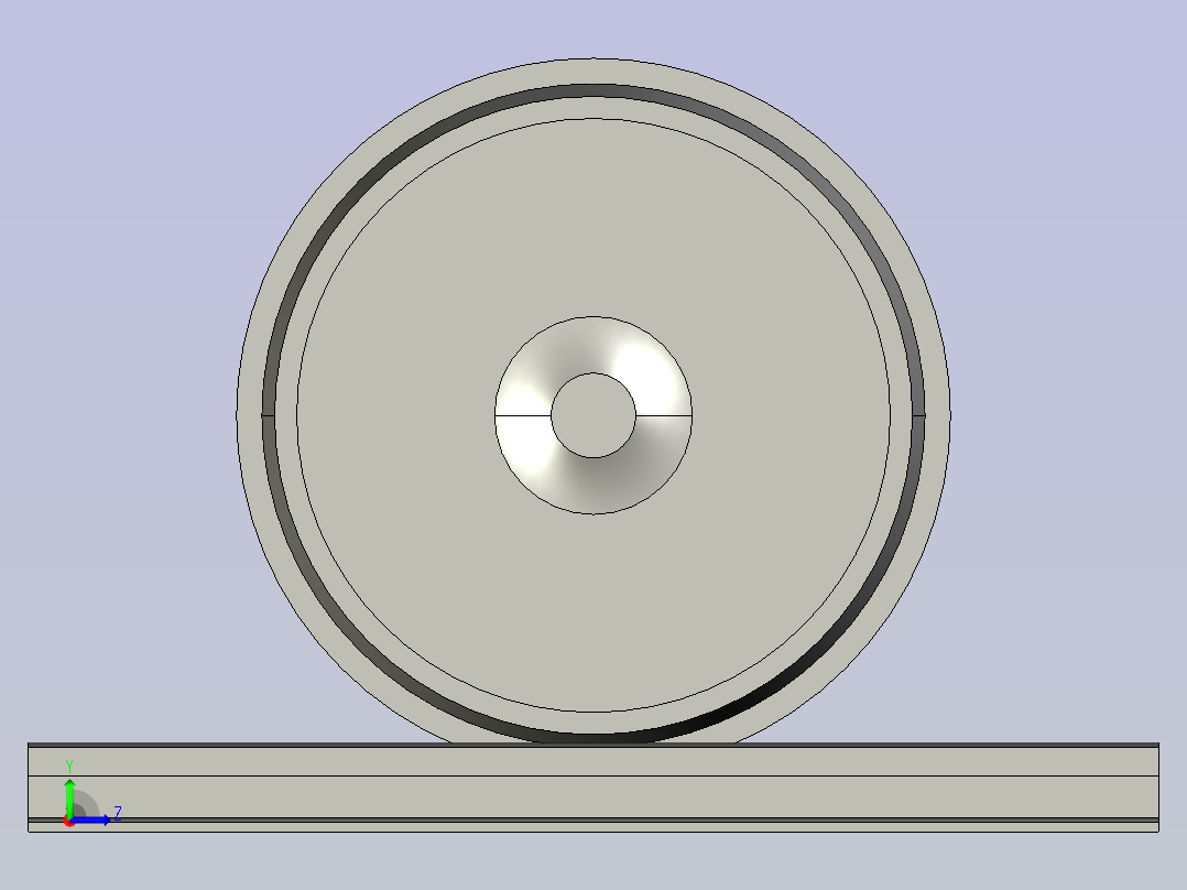 火车轮铁轨 sw17左视图