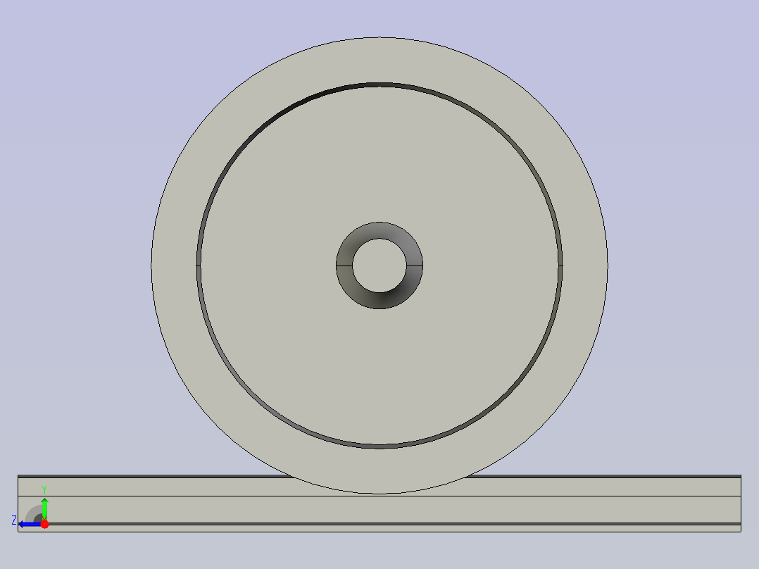 火车轮铁轨 sw17右视图