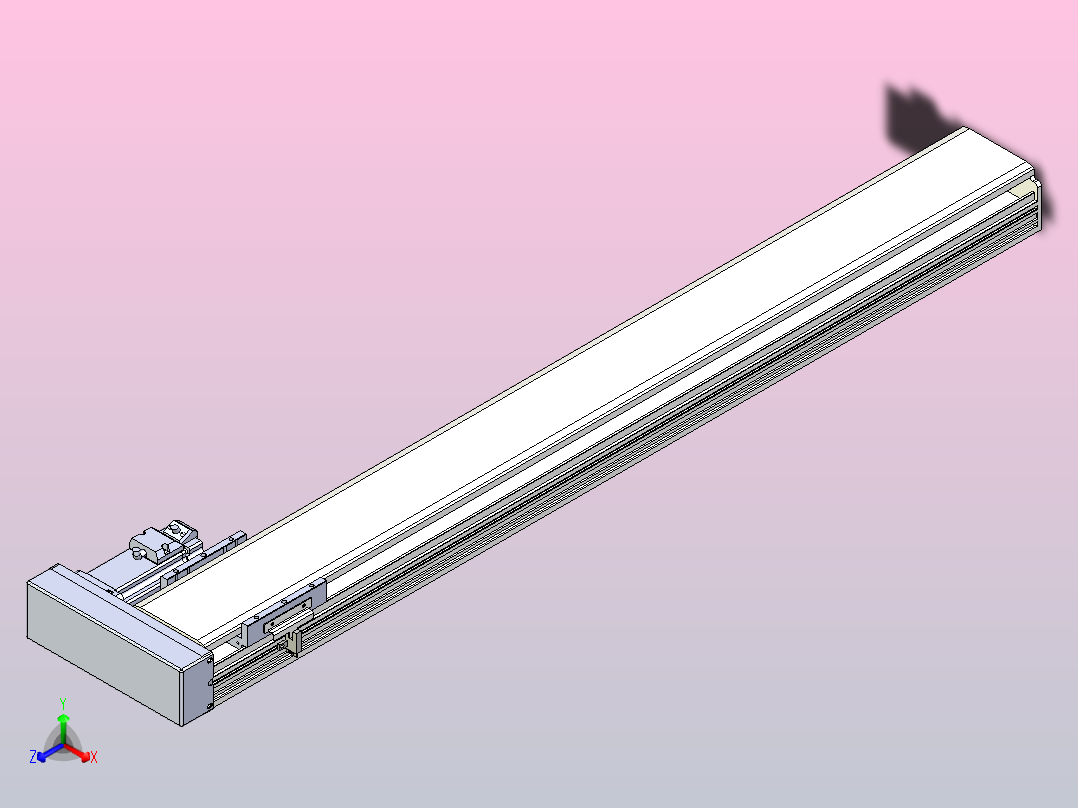 日规模组半封闭丝杆TPA-HNR-110D-1610C-L850-ML-Y-P40-N3主视图