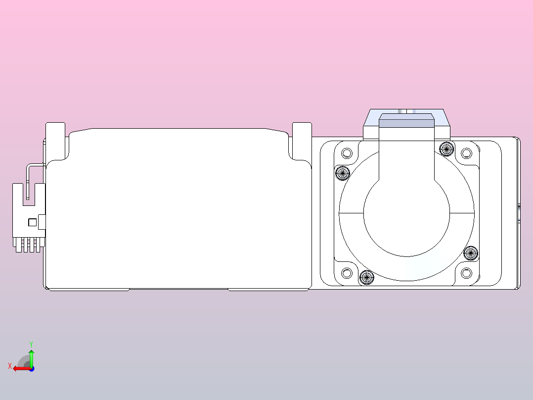 日规模组半封闭丝杆TPA-HNR-110D-1610C-L850-ML-Y-P40-N3后视图