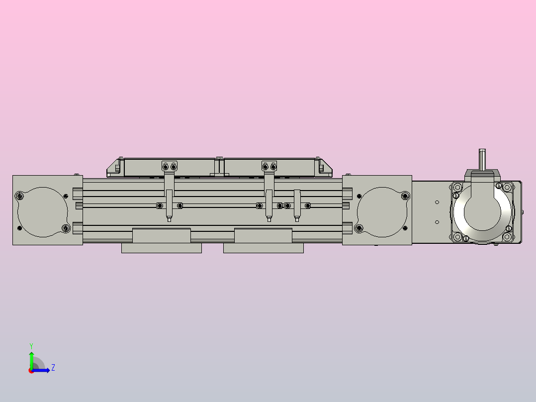 MKB65欧规皮带滑台[MKB65.L120.100.LU.P40.C3]左视图