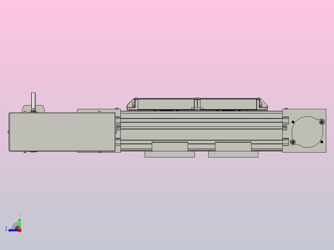 MKB65欧规皮带滑台[MKB65.L120.100.LU.P40.C3]右视图