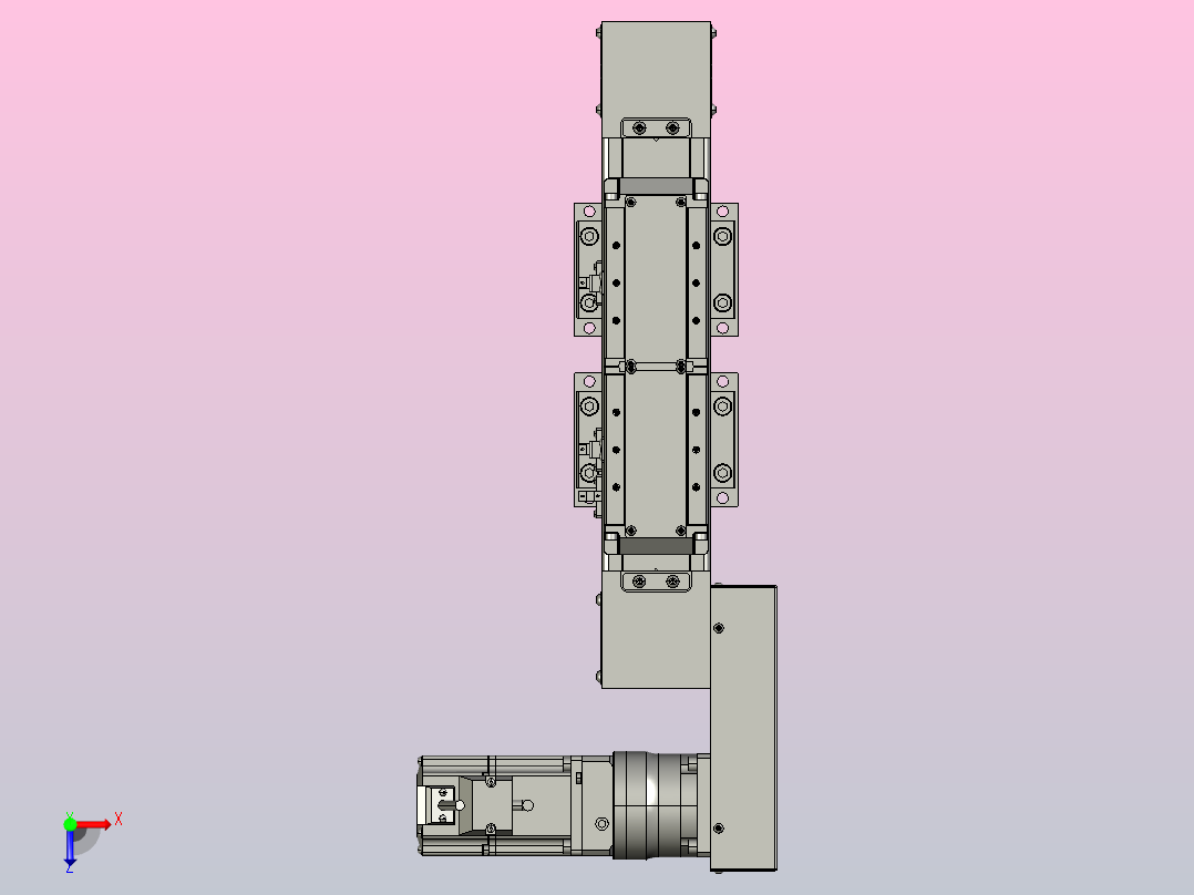 MKB65欧规皮带滑台[MKB65.L120.100.LU.P40.C3]俯视图