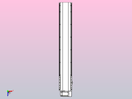 皮带直线轴半封闭可选导轨TPA-HNB-202D-140-L1050-RU-C-P75-N3俯视缩略图