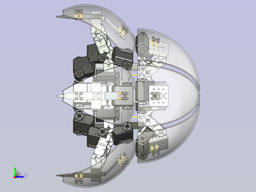 六足球型机器人3D左视缩略图