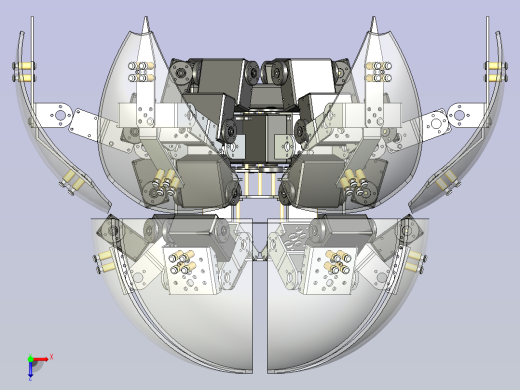六足球型机器人3D俯视缩略图