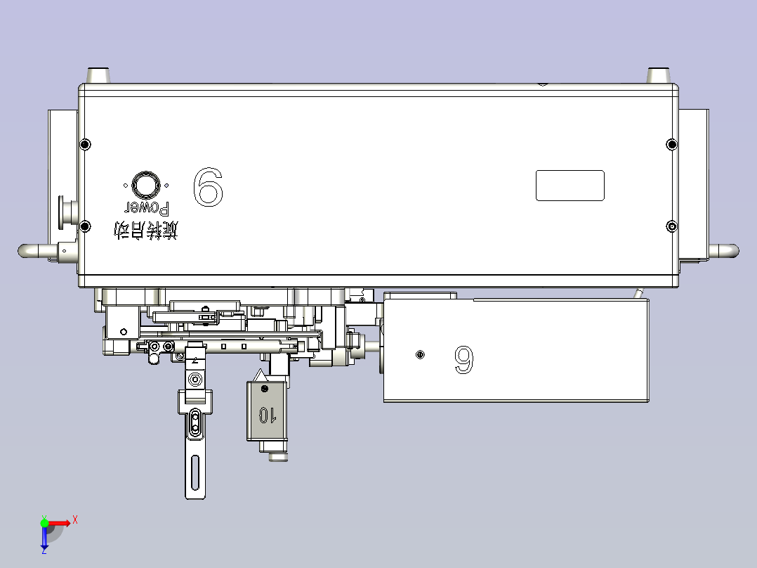 半自动拆胶治具俯视图