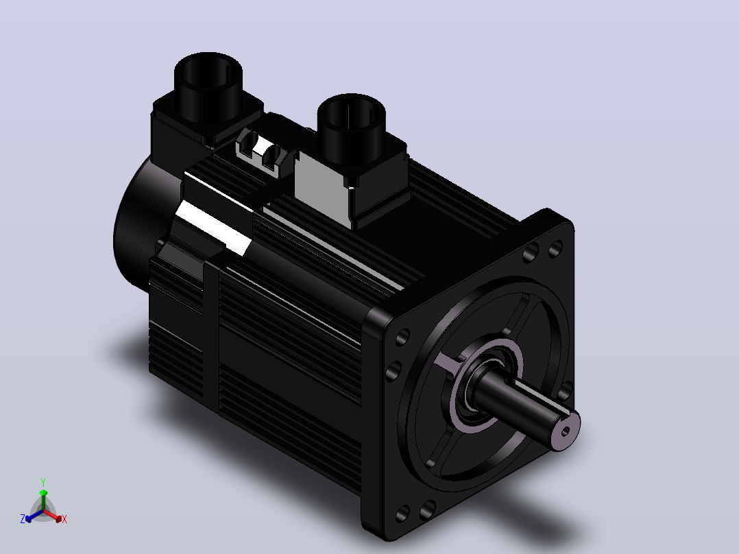 台达电机 ECM-E2M-D11310SS0（1000w增量型有刹车）主视图
