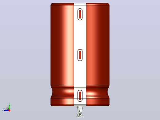 20x35棕白色底片电解电容器右视缩略图