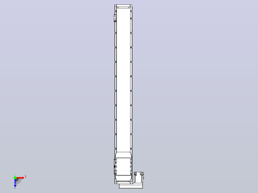 滚珠丝杠直线轴内置导轨TPA-GCR-120-1610C-L1000-ML-M40-N3俯视图