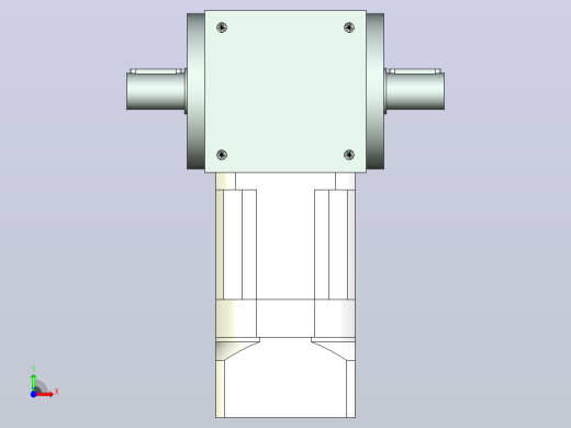 PW140双轴 PLX120-L3 22-110-145-M8转向器PW140 双轴输出 带120直齿减速机前视缩略图