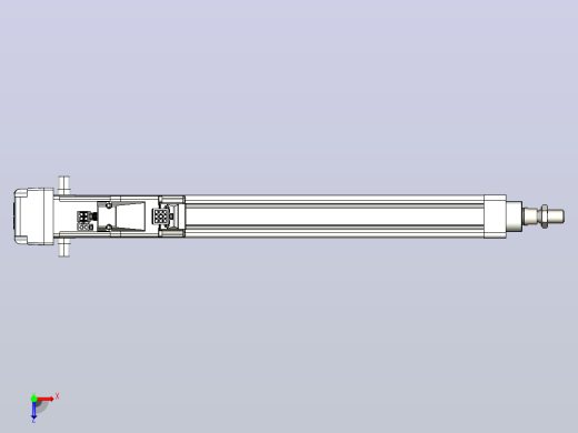 轻载电动缸TPA-ESR25-1002C-L300-MR-TC-W-P10-C3俯视缩略图