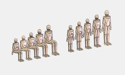 人体模型各身高齐全（10种）缩略图