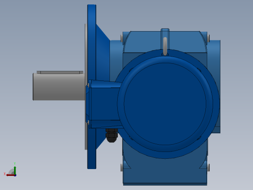 KF77法兰轴伸式安装螺旋锥齿轮减速机KF77-YBE0.55-6P-135.28-M1-0°-A后视缩略图