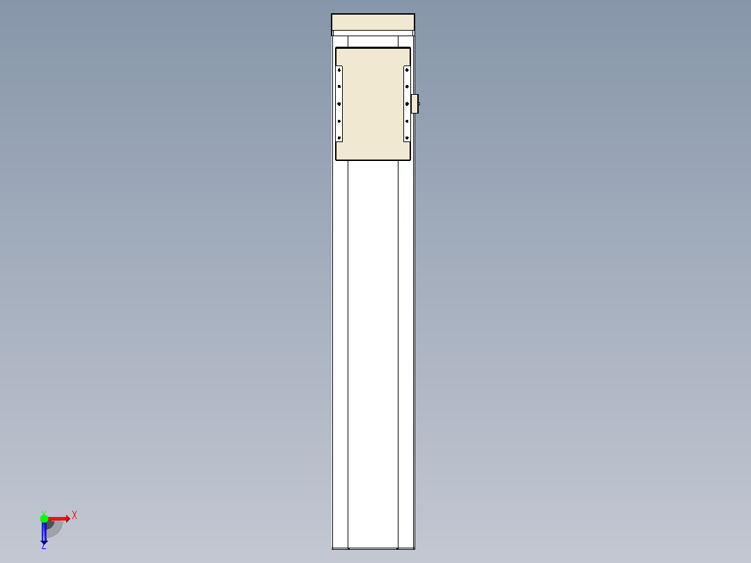 滚珠丝杠直线轴带导轨全封闭TPA-HCR-220D-3210C-L1000-MP-C-P1K-N3俯视图