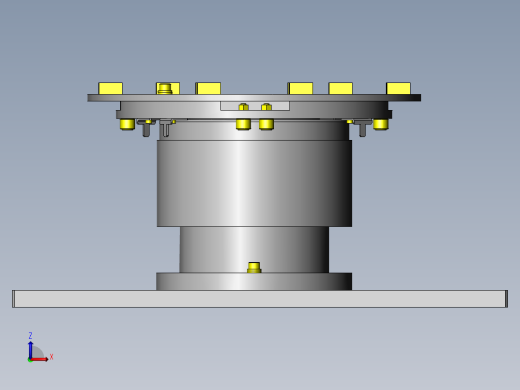 简易分度转台前视缩略图