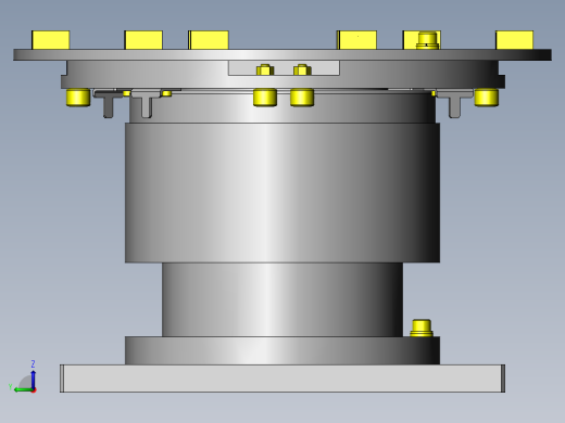 简易分度转台左视缩略图