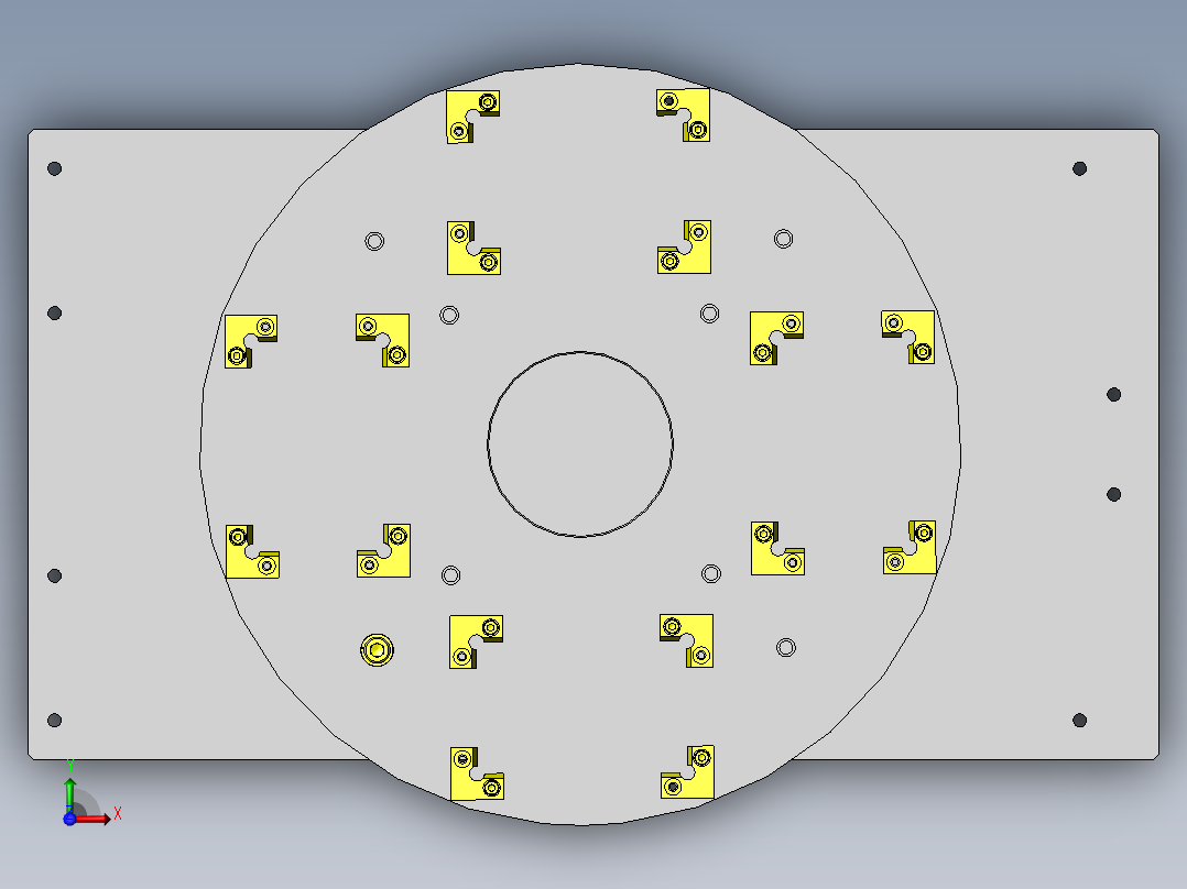 简易分度转台俯视图