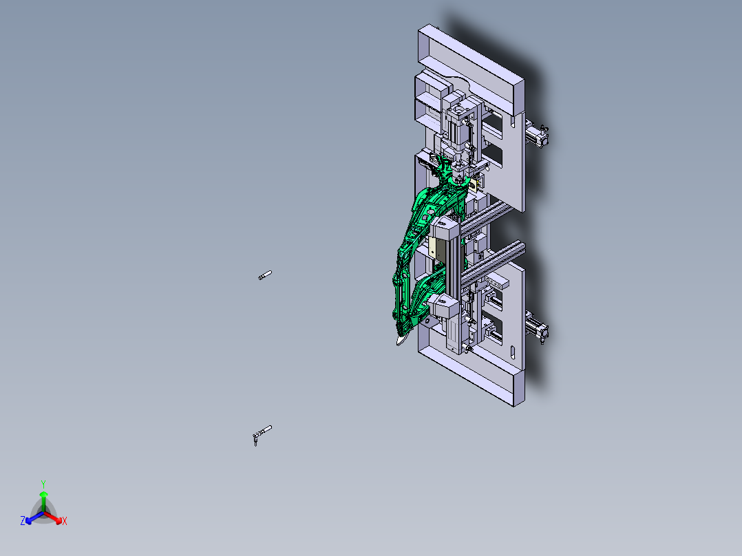 沃尔沃设备改造正等轴测图