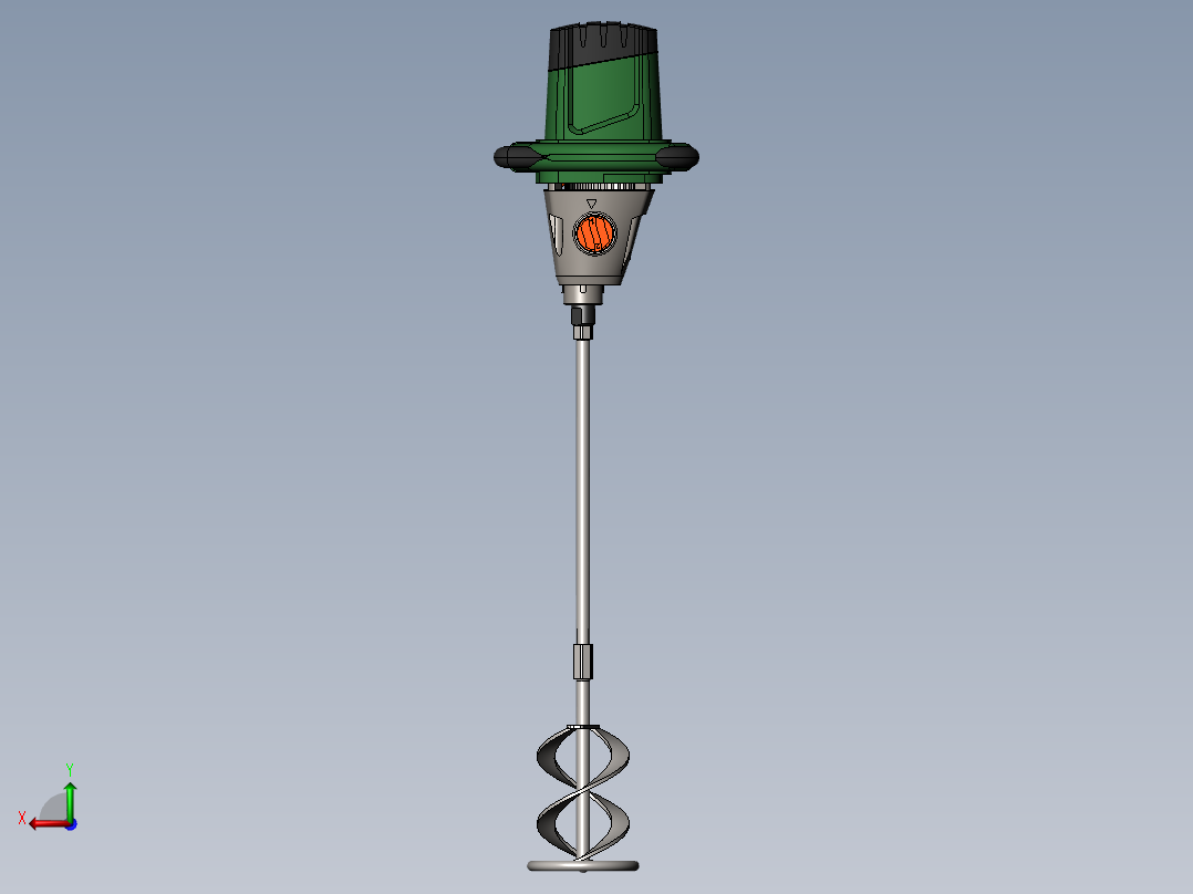 搅拌机施工后视图