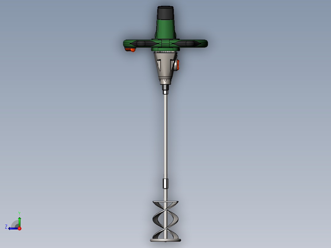 搅拌机施工右视图