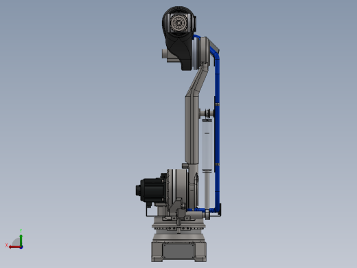 机械设计工业机器人手臂负载50KG六关节机器人 6六自由度3D图纸后视缩略图