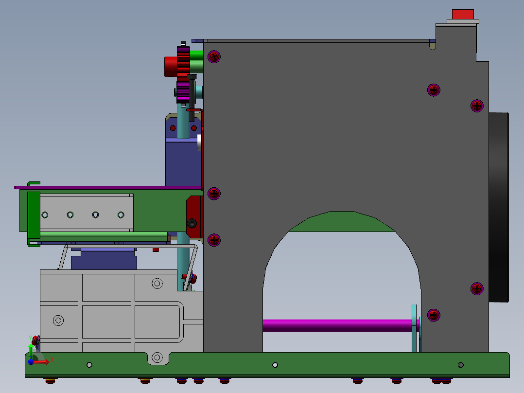 T217 滚筒式螺丝供料器前视图