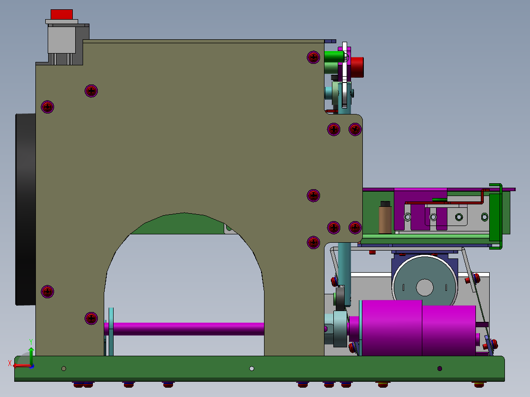 T217 滚筒式螺丝供料器后视图