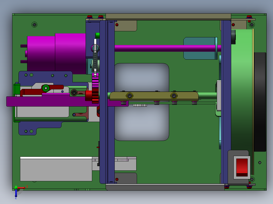 T217 滚筒式螺丝供料器俯视图