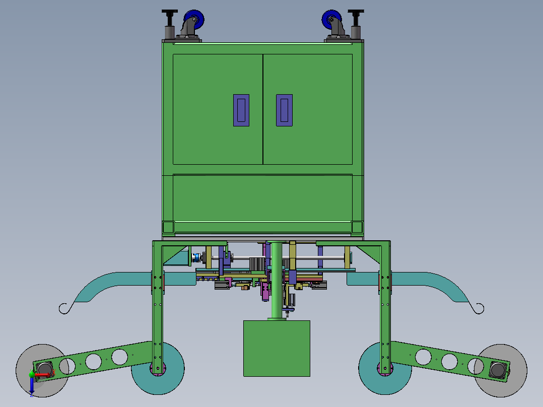 自动插针裁切机俯视图