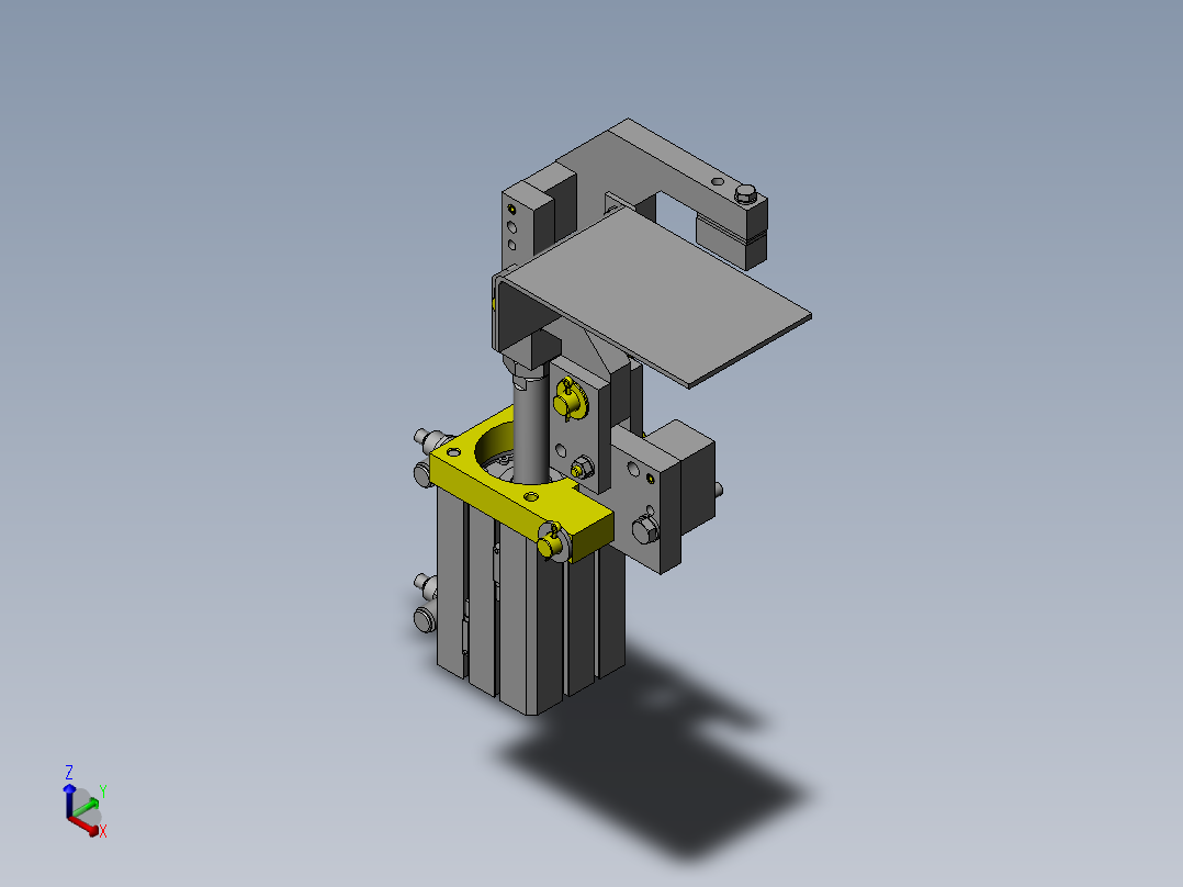 常用机械结构 (356)正等轴测图