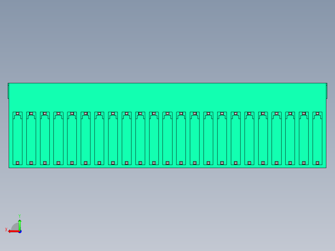 DEGSON 15EDG 系列 3.5mm 插拔式接线端子 FullPack-15EDGRH-3.5-46P-14-00AH后视图