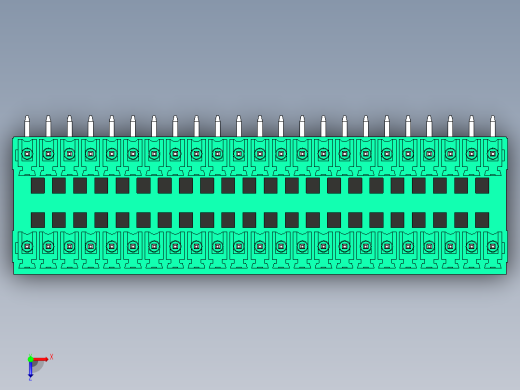 DEGSON 15EDG 系列 3.5mm 插拔式接线端子 FullPack-15EDGRH-3.5-46P-14-00AH俯视缩略图