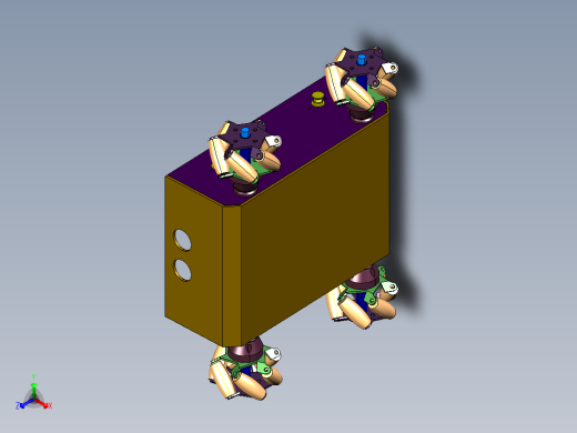 标准全向轮小车四驱车