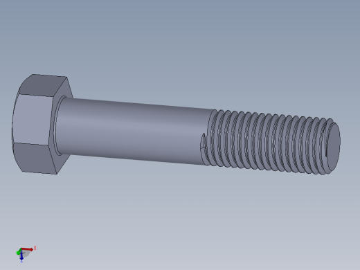 UNC 六角螺栓-Hex Bolt 1.000-8 x 5.SLDPRT