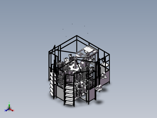 多工位组合自动化设备正等轴测缩略图
