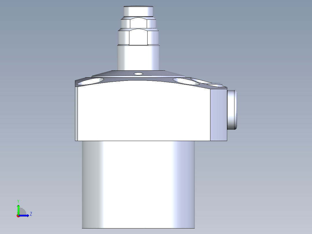 KOSMEKLC0402-CxM-E多系列多零件图纸模型左视图