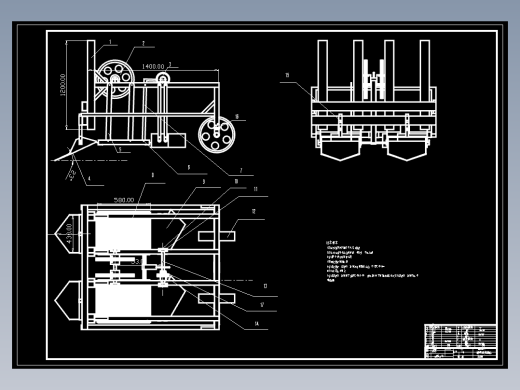 花生收割机图纸CAD+说明书