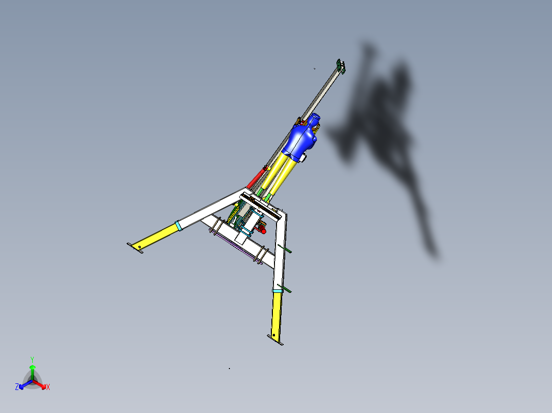 HolzkranZ型起重机模型3D图纸 STP格式