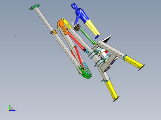 HolzkranZ型起重机模型3D图纸 STP格式左视缩略图