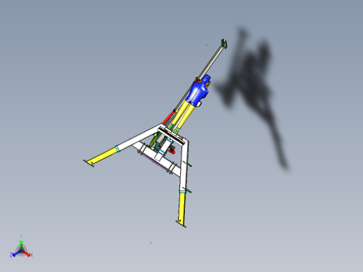 HolzkranZ型起重机模型3D图纸 STP格式正等轴测缩略图