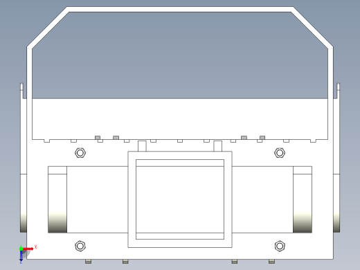 叉车铲斗三维俯视缩略图