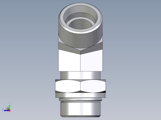 卡套式工业通用硬管接头EO_Adjustable_locknut_45_deg_elbow_VEE25SMOROMDCF右视缩略图