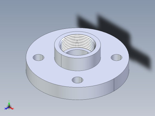 聚氯乙烯配件27-Sch80_Flange Vanstone_FPT_855-012_1.25in正等轴测缩略图
