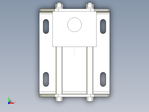 自動滑動張力器-(SUS製)AST-SUS-3D多系列多零件图纸模型前视缩略图